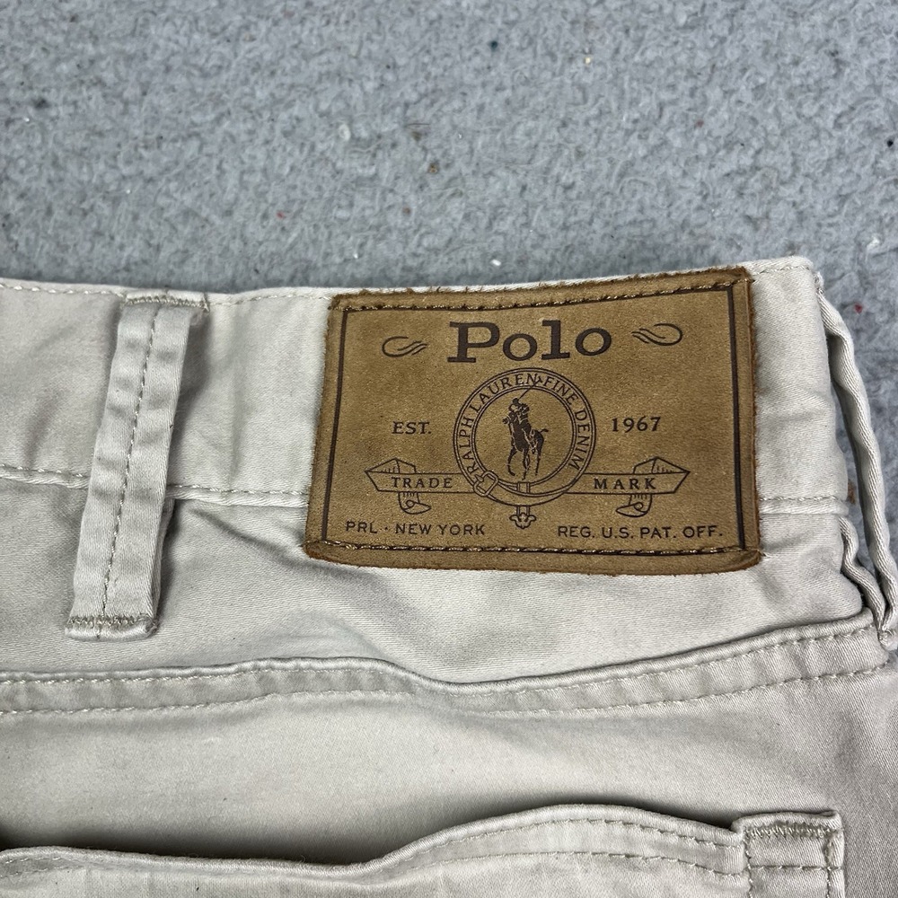 Polo Ralph Lauren Mens Varick Slim Straight Khaki Tan Jeans Size 40x32 - Picture 3 of 11